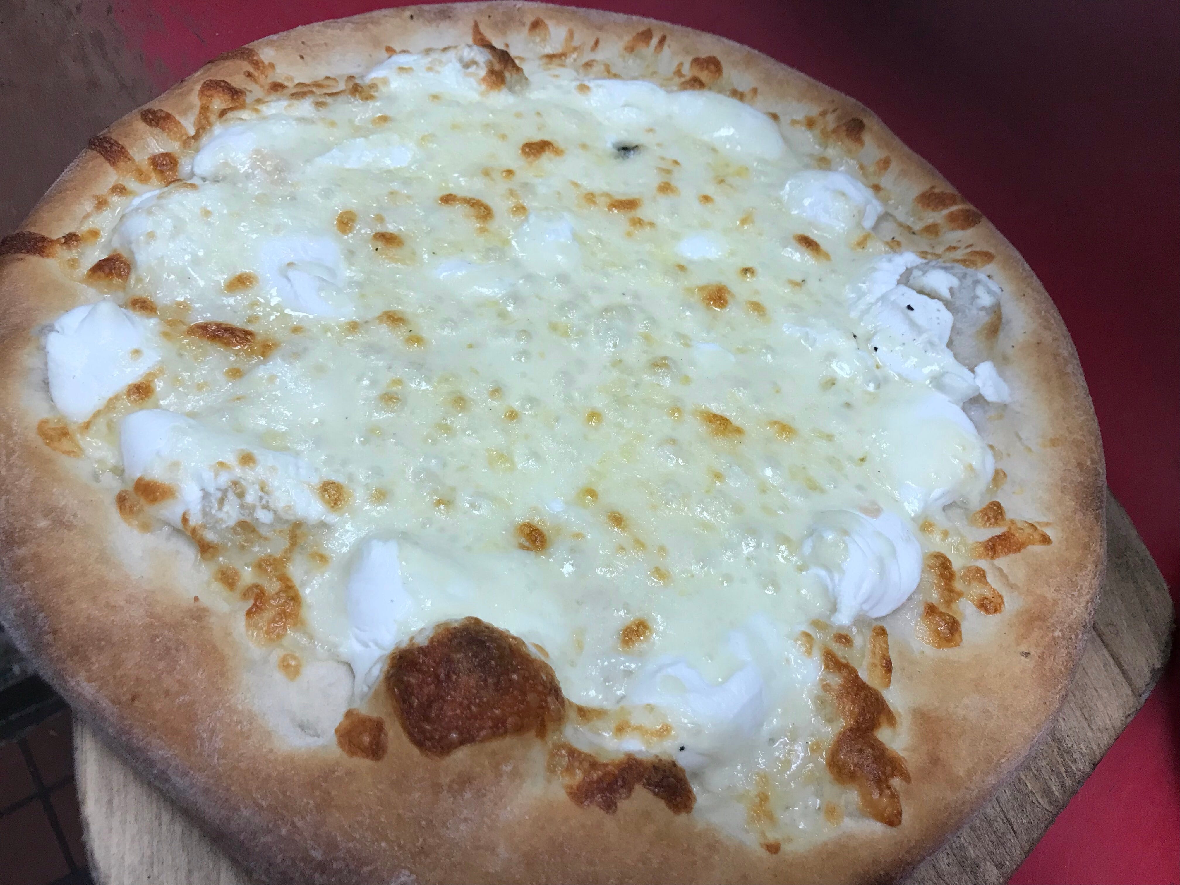 Order White Pizza - Personal 12" food online from Badabing Pizzeria store, Middletown on bringmethat.com