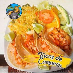 Order Tacos de Camarón food online from Mariscos El Aguachiles store, Aurora on bringmethat.com