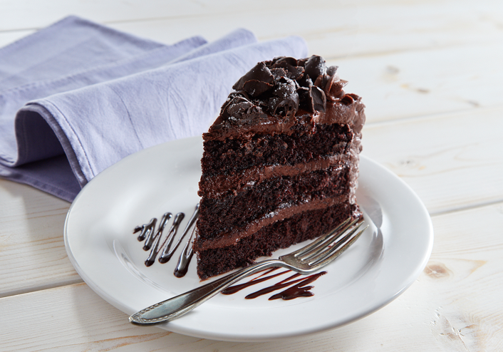 Order Mom's Chocolate Cake, slice food online from Dessert Gallery Bakery & Cafe store, Houston on bringmethat.com