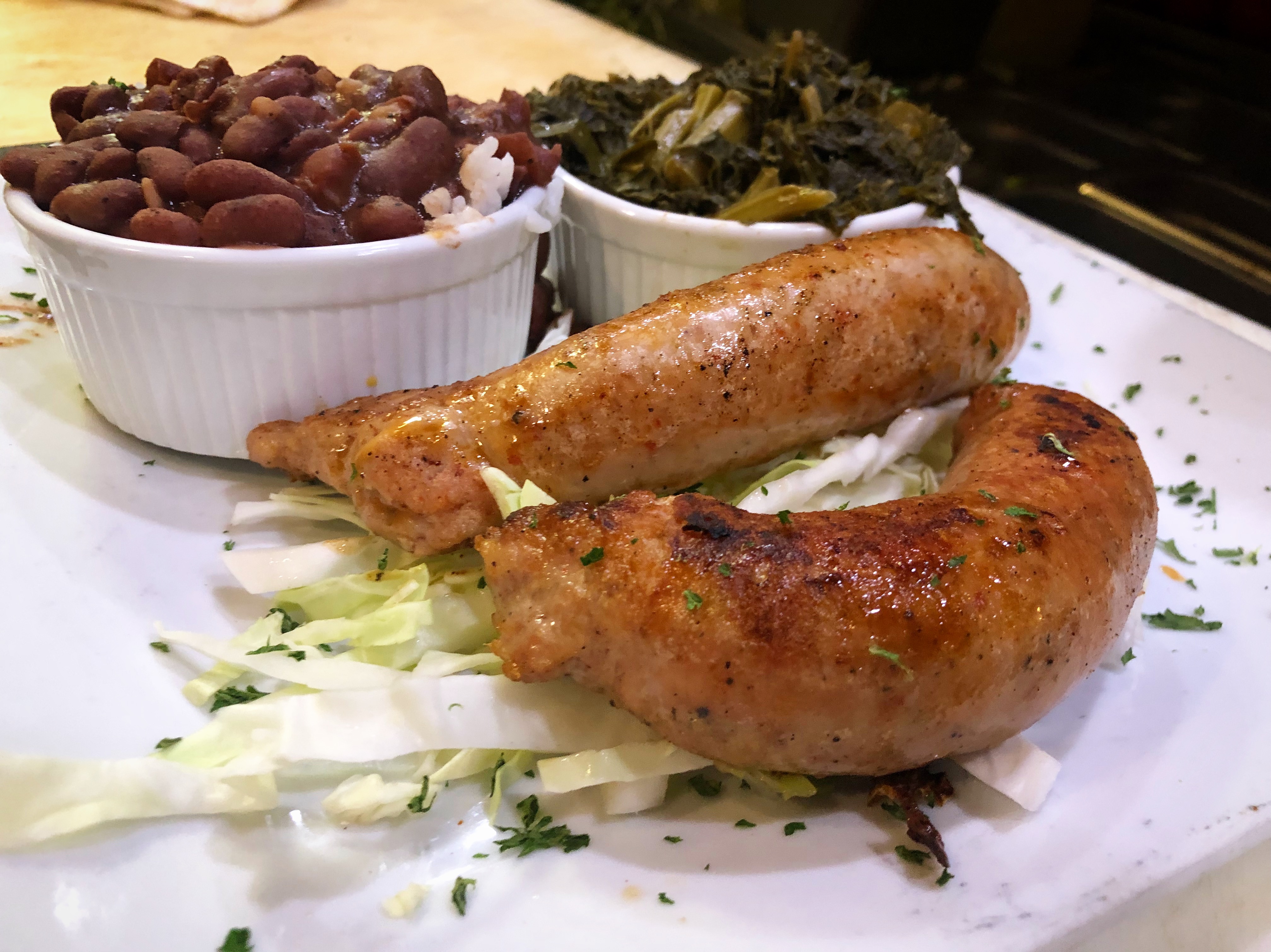 Order 2 Pieces Hot Links food online from Stevie Creole Cafe store, Los Angeles on bringmethat.com