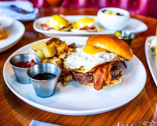 Order Brunch Burger food online from The League store, Lakeway on bringmethat.com