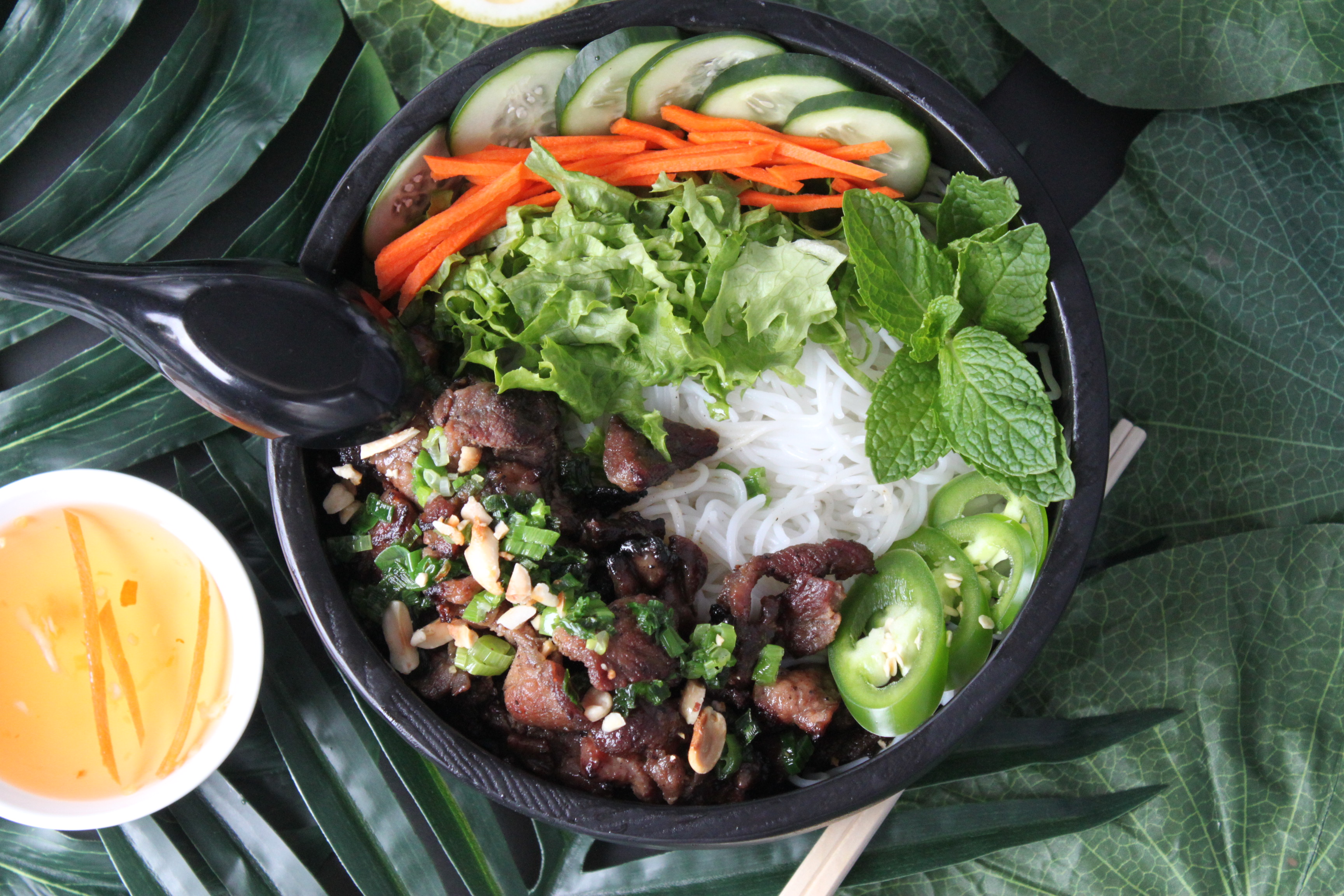 Order Vermicelli Bowl - Bun Thit Nuong food online from Viet Shack store, Tempe on bringmethat.com