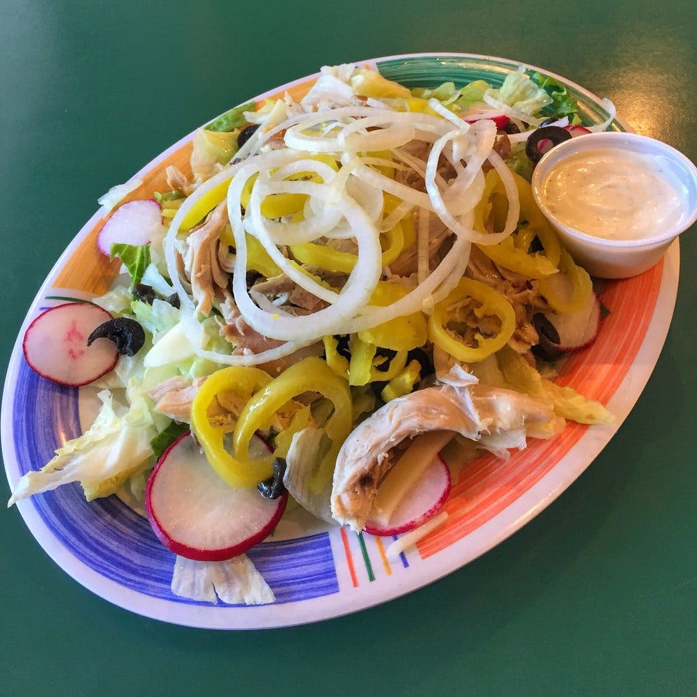 Order Steak Salad - Salad food online from Pollo Pizza Pasta store, Greensboro on bringmethat.com