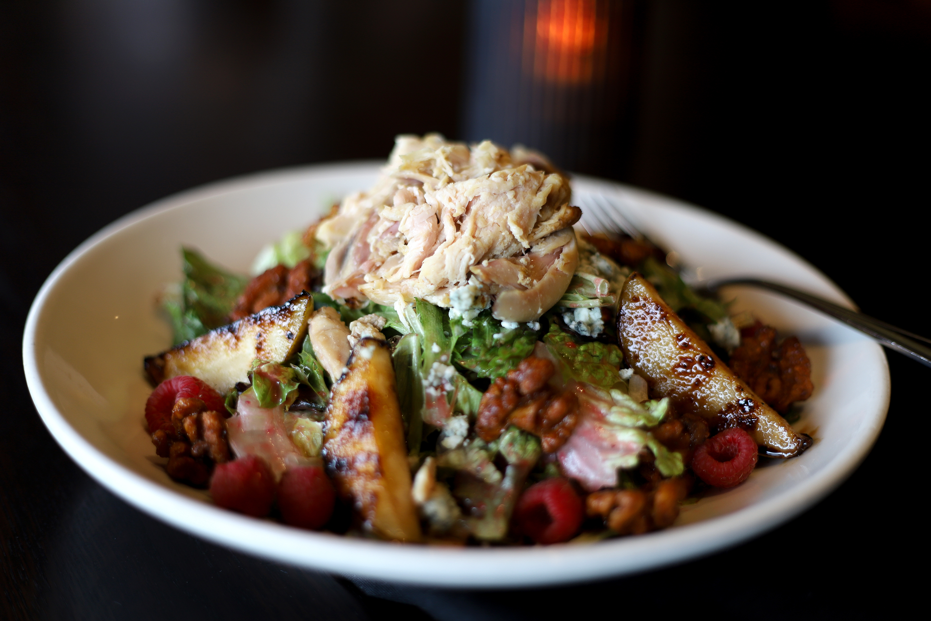 Order Roasted Pear & Chicken Salad food online from Doolittles Woodfire Grill store, Eagan on bringmethat.com