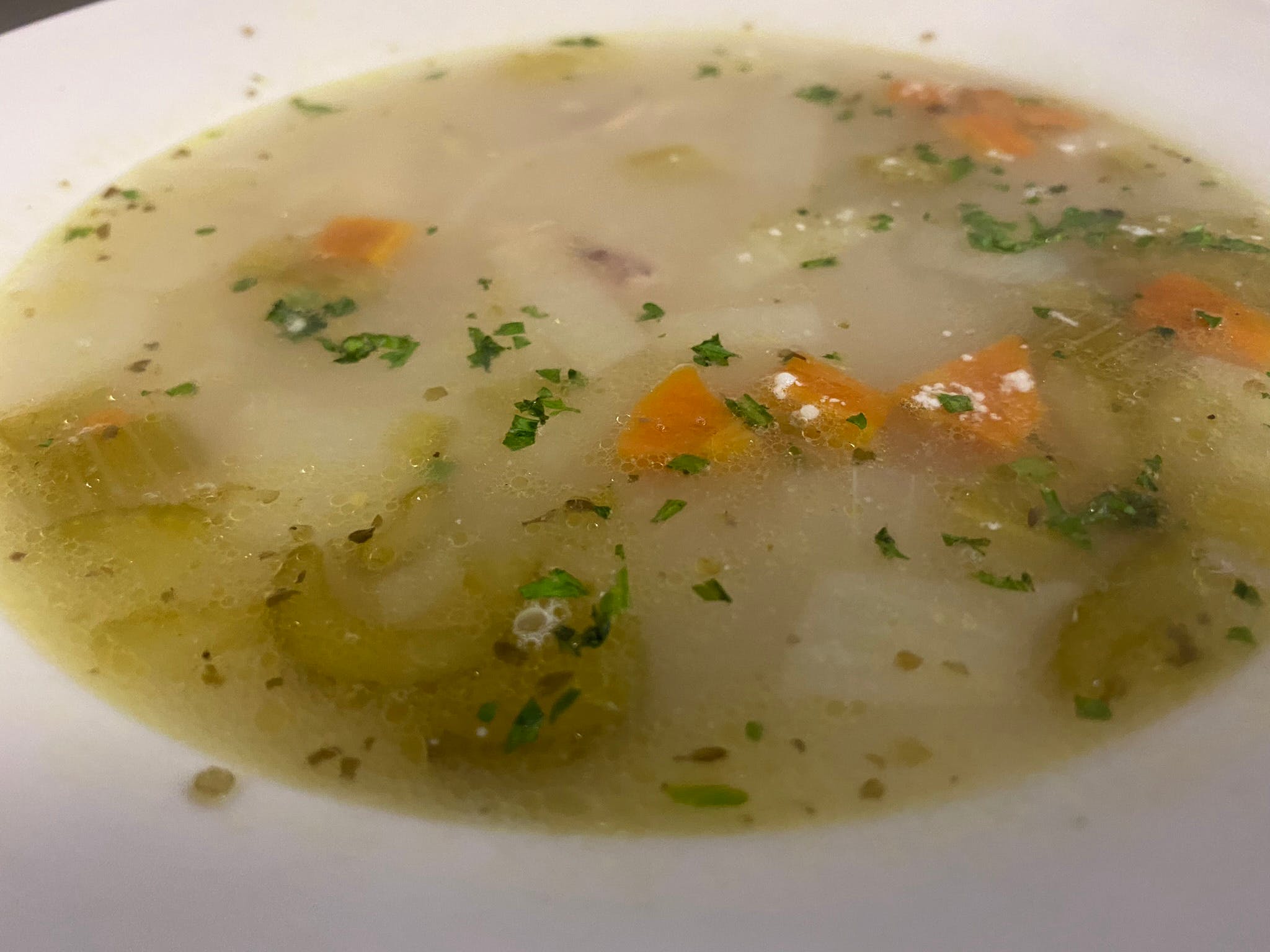 Order Chicken Noodle Soup - Small food online from Pop-Pop Ny Pizza store, Jackson Township on bringmethat.com