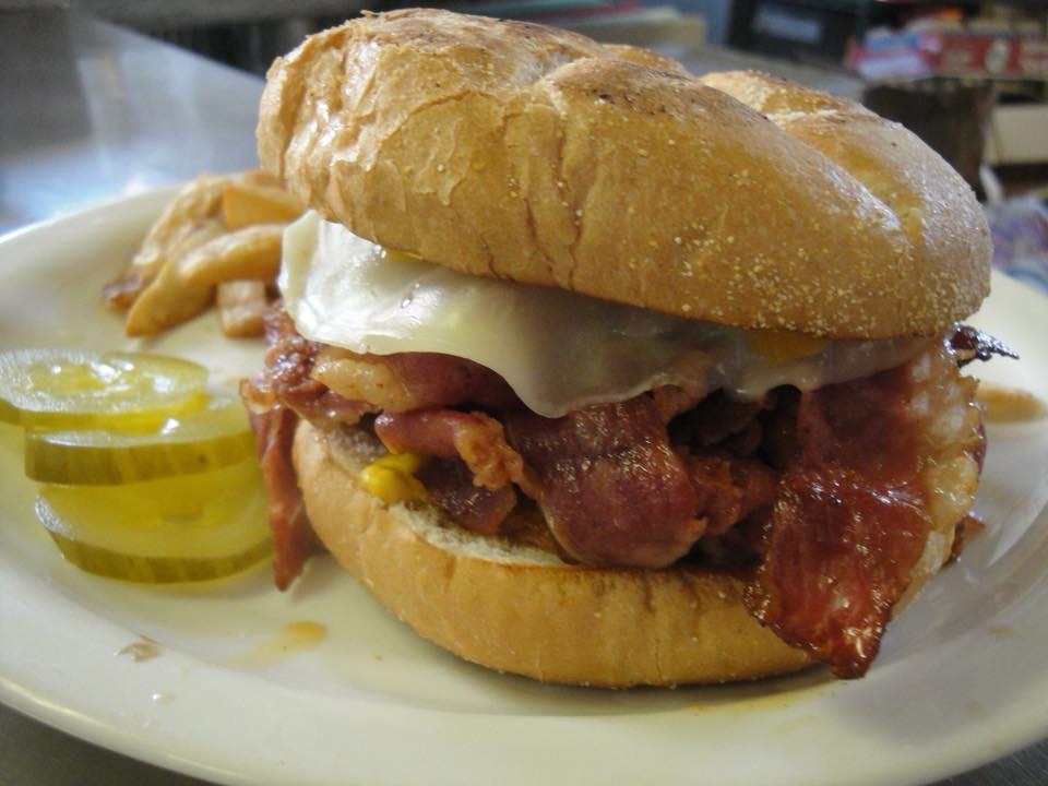 Order Pastrami on Bulky Roll & fries food online from Granite Street Cafe store, Quincy on bringmethat.com