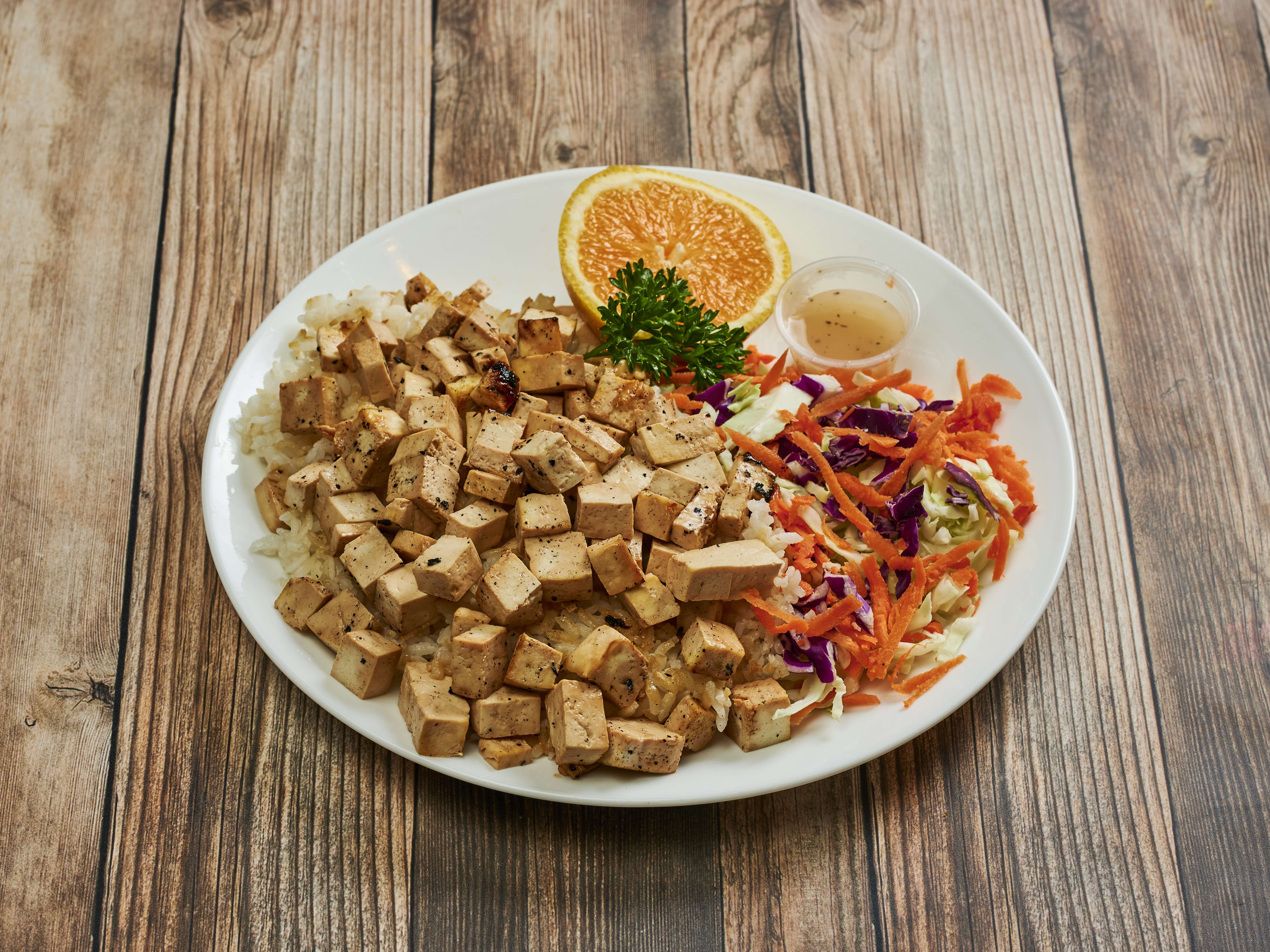 Order Organic Tofu Plate food online from Flame Broiler store, El Segundo on bringmethat.com