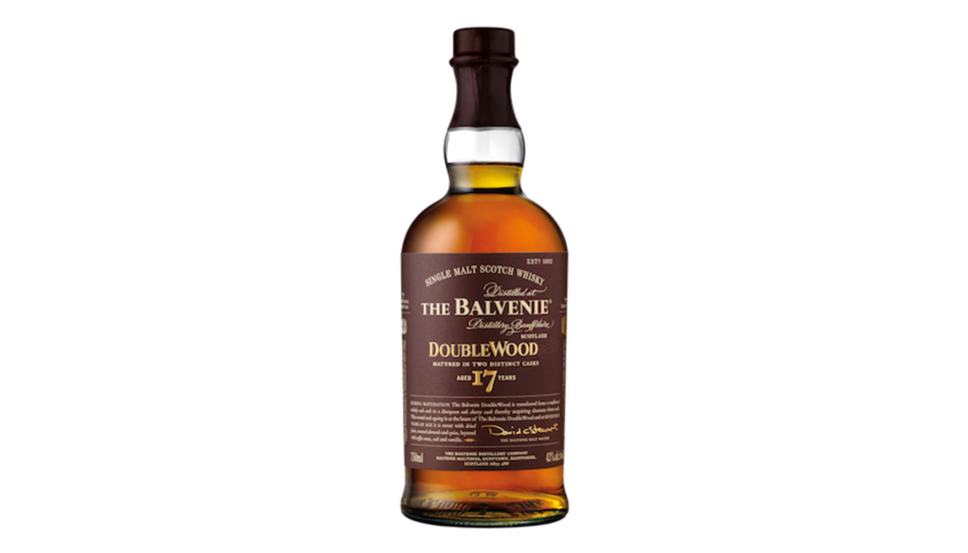 Order The Balvenie Double Wood Single Malt Scotch Whisky 17 Year 750mL food online from JR Food Mart store, Camarillo on bringmethat.com