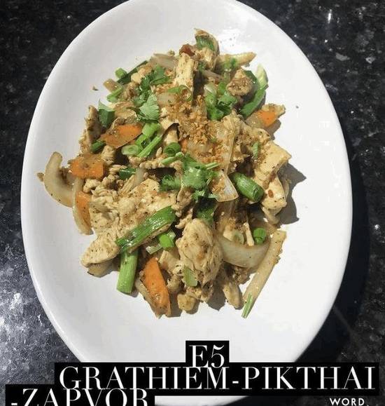 Order E6 Grathiem-Pikthai food online from Thai Spice store, Houston on bringmethat.com