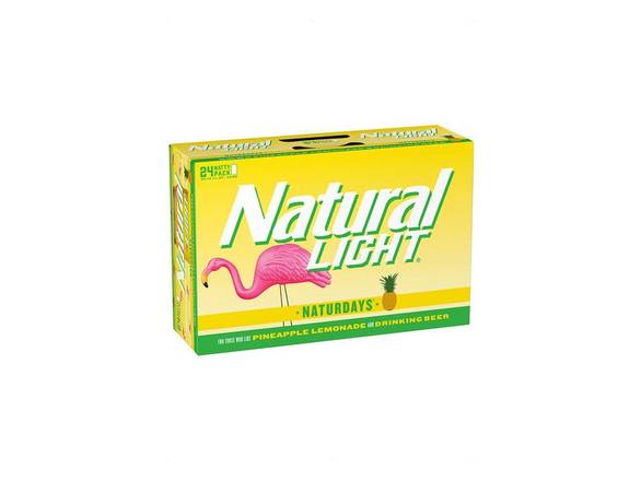 Order Natural Light® Naturdays® Pineapple Lemonade Beer - 30x 12oz Cans food online from Garfield's Beverage Warehouse store, Chicago on bringmethat.com
