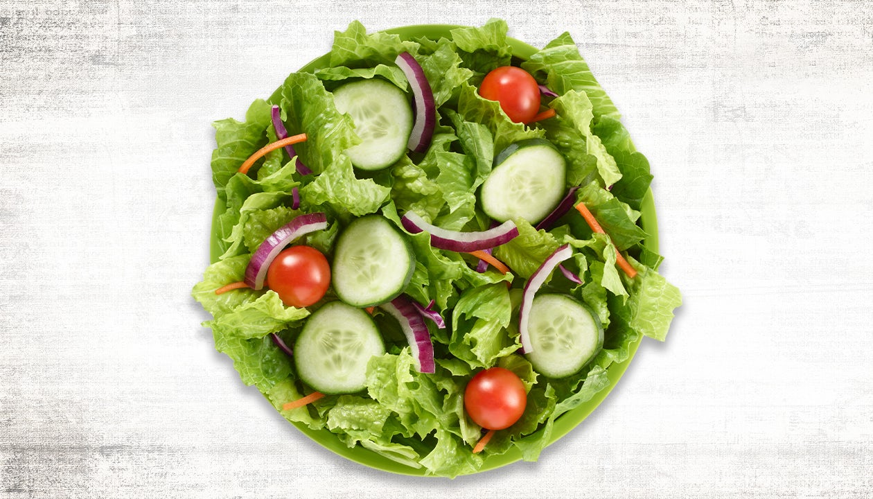 Order Garden Salad food online from Pasqually's Pizza & Wings store, Dallas on bringmethat.com