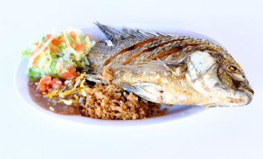 Order Mojara Tilapia Fish Combo Plate food online from Pico Pica Rico store, Sherman Oaks on bringmethat.com