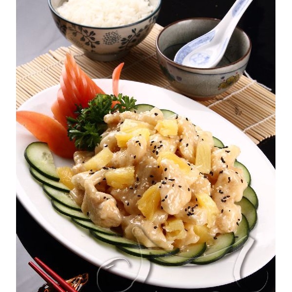 Order Pineapple Chicken food online from Asian Potato Chinese And Thai Restaurant store, Sandy on bringmethat.com
