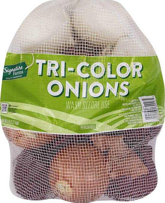 Order Signature Farms · Tri Color Onions (5 lbs) food online from Safeway store, Grass Valley on bringmethat.com
