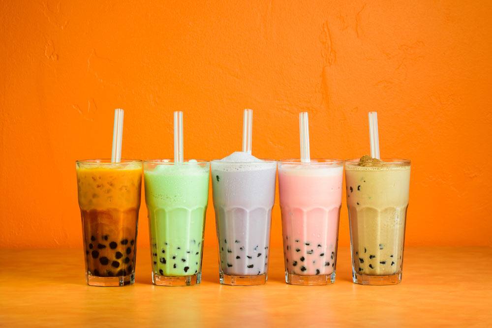 Order 24 oz. Bubble Tea Flavors food online from Telvet Coffee store, Forest Grove on bringmethat.com