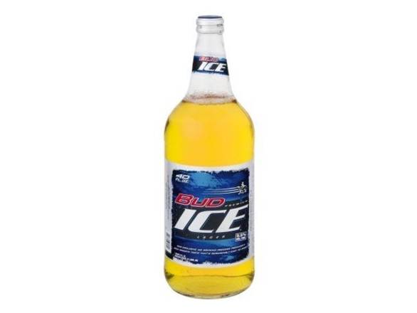 Order Bud ICE - 40oz Bottle food online from American Spirits Beverage Co store, Dallas on bringmethat.com