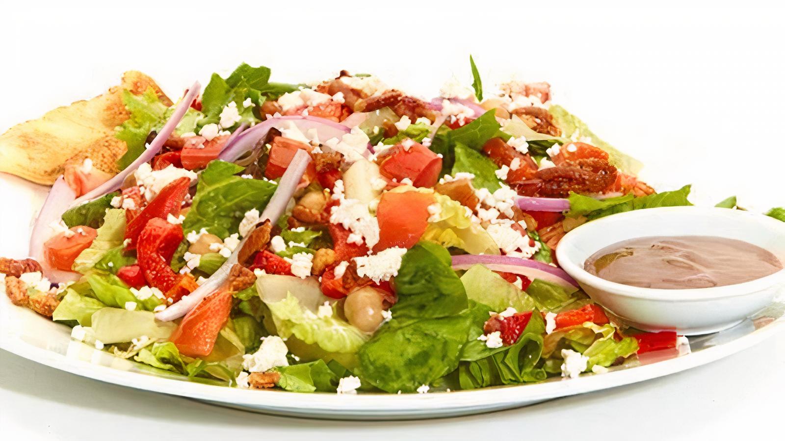 Order Mediterranean Salad food online from Taziki Mediterranean Cafe store, Alpharetta on bringmethat.com
