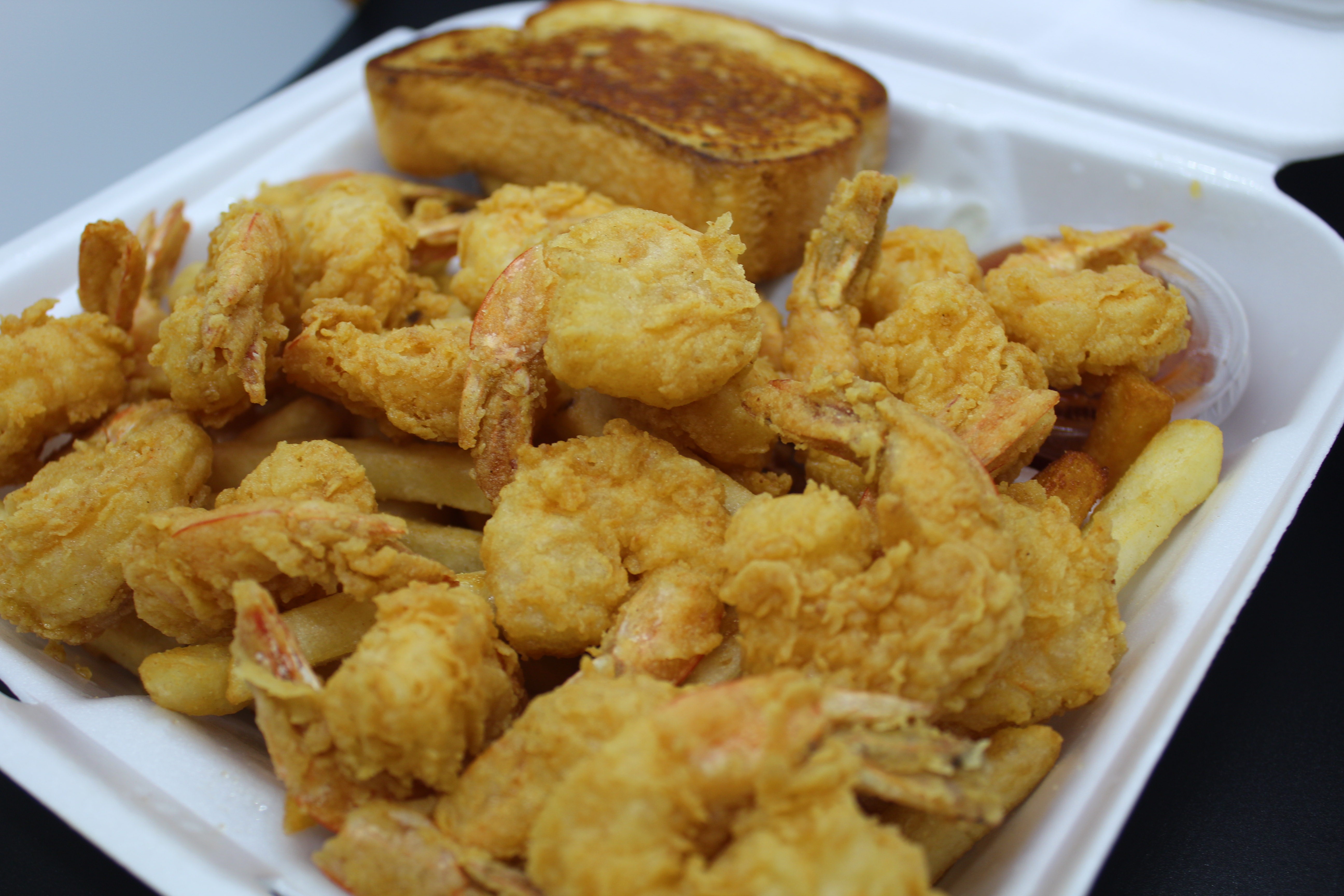 Order Jumbo Shrimp with Fries food online from Baba Steak And Lemonade store, Fort Wayne on bringmethat.com