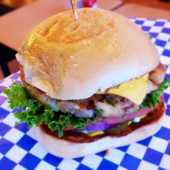 Order Veggie Burger food online from Burger Nation store, Houston on bringmethat.com
