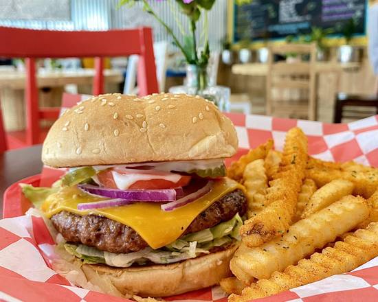 Order Classic Cheez Burger food online from Tree Hugger Kitchen store, Riverside on bringmethat.com