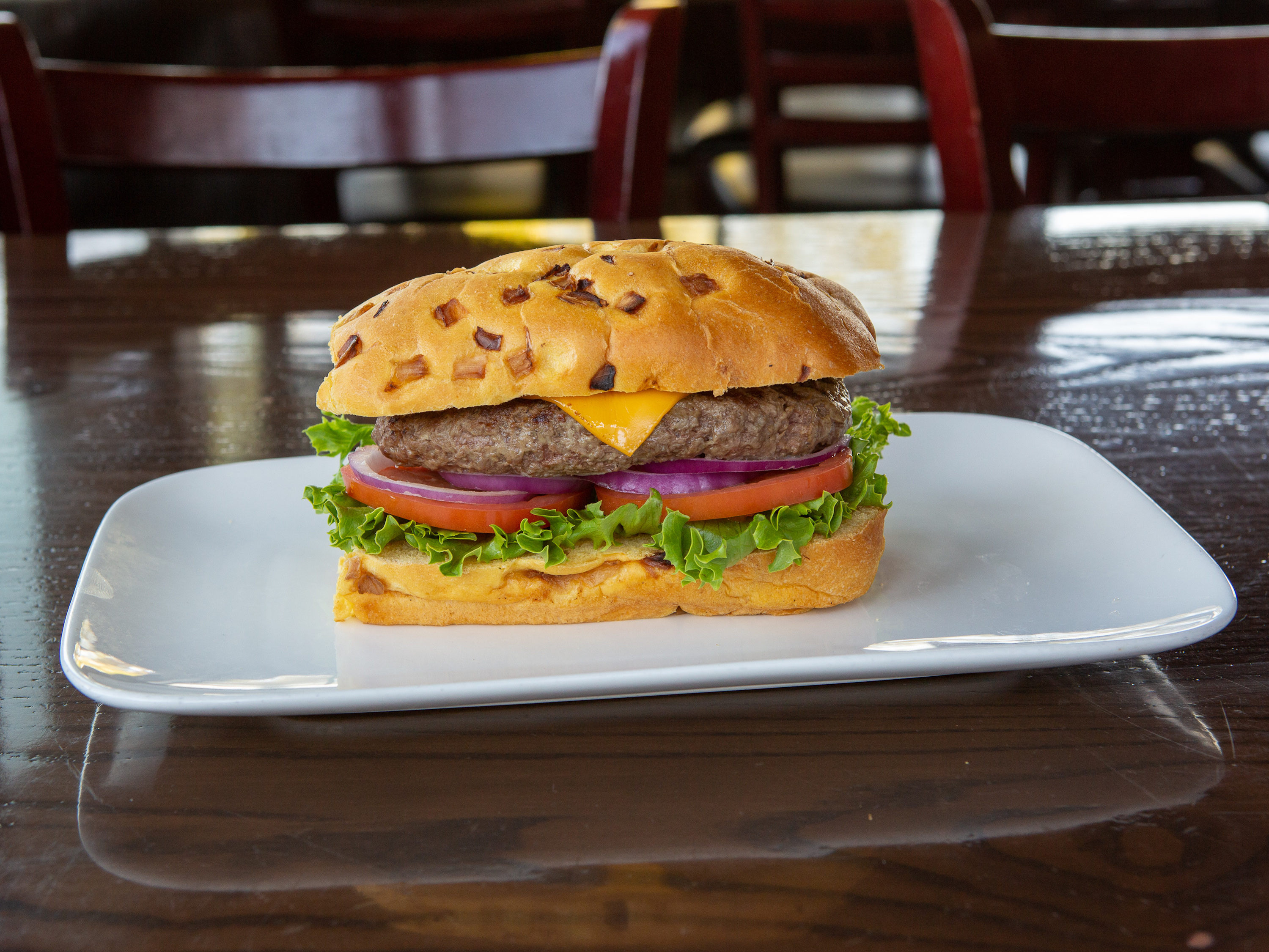 Order The Bully Burger food online from Bullys East Restaurant store, San Diego on bringmethat.com