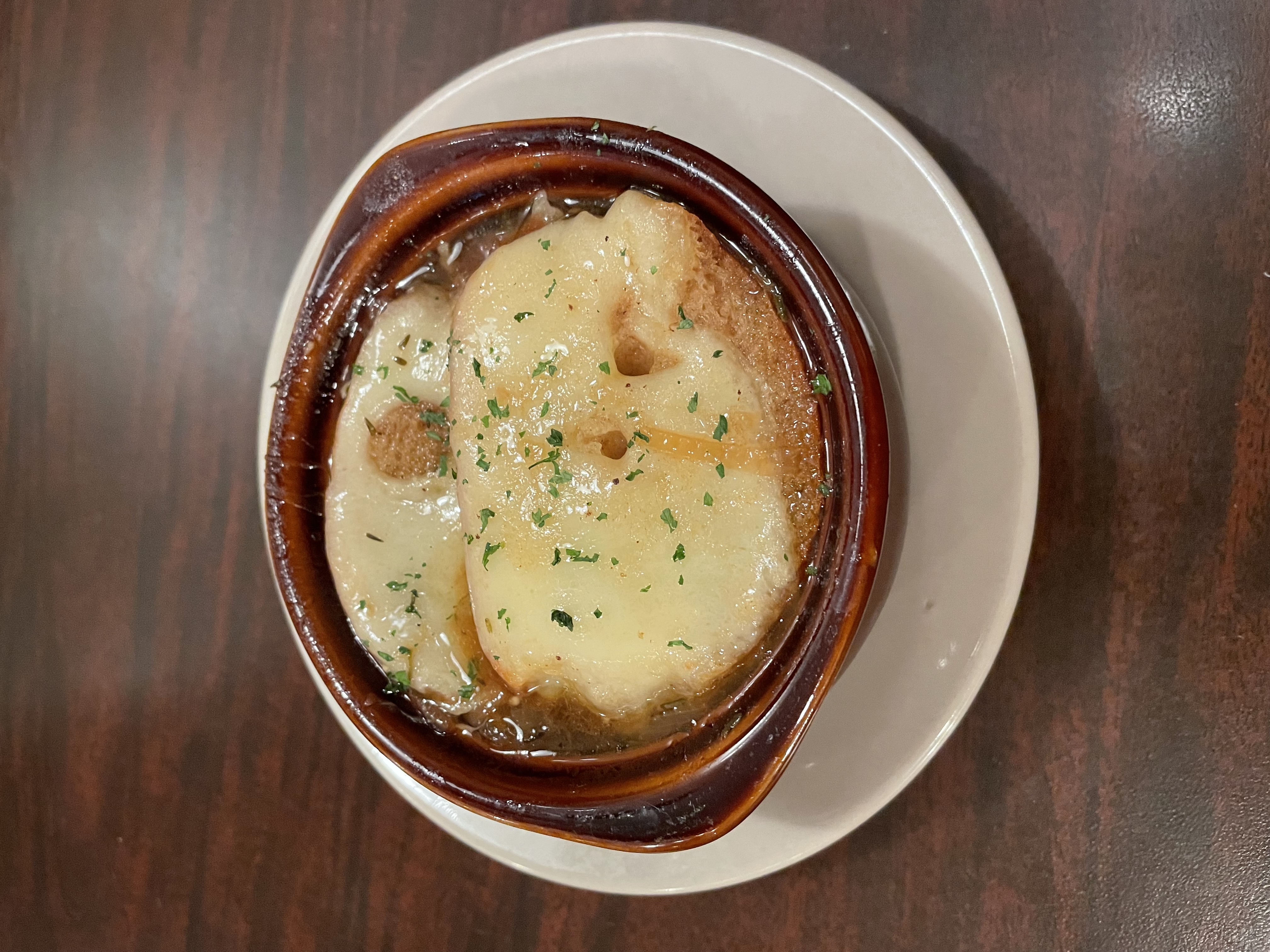 Order French Onion Soup food online from August Henry's City Saloon store, Pittsburgh on bringmethat.com