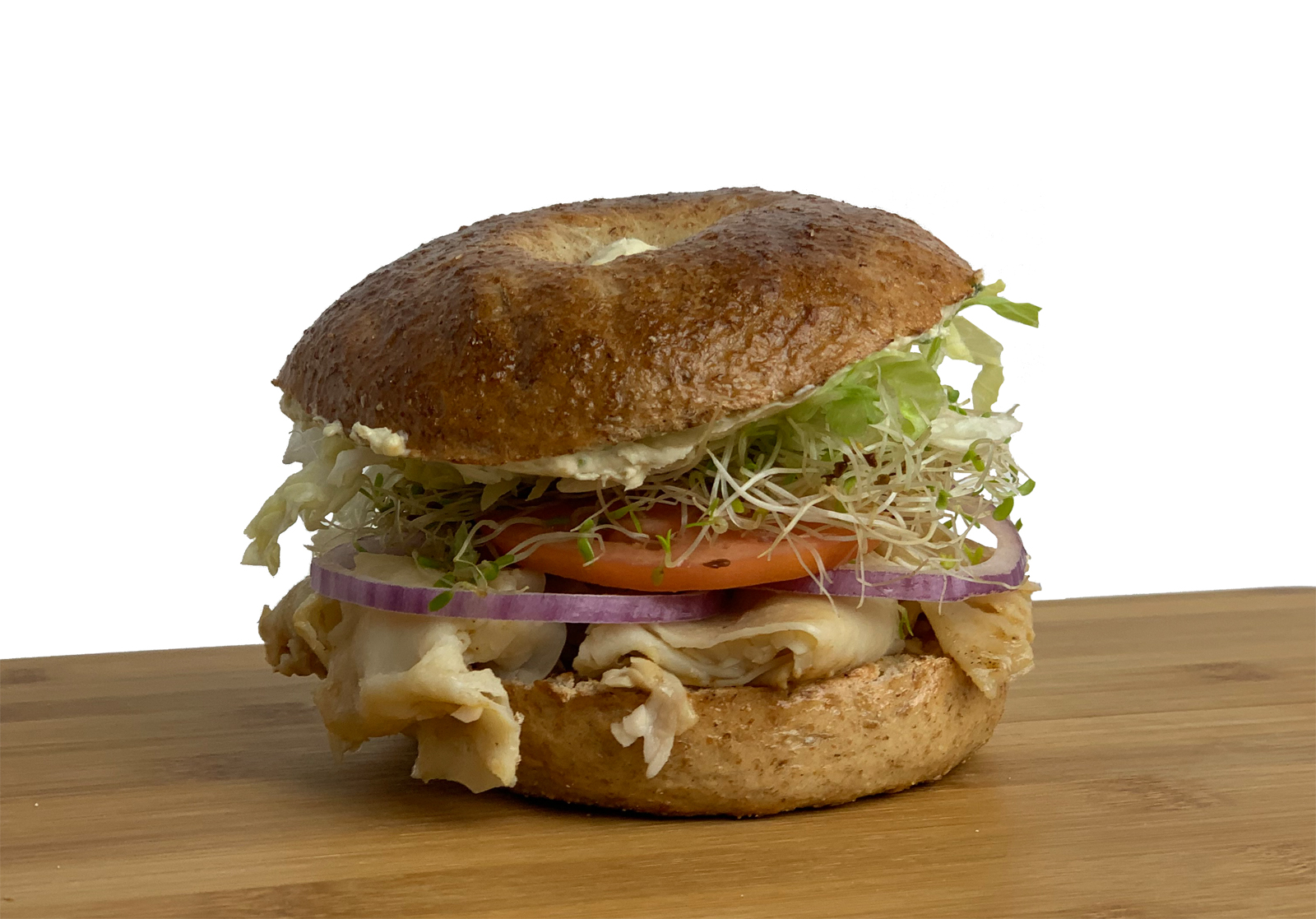Order The Duckie - Turkey, Jalapeno Cream Cheese & Sprouts food online from Mr. Zub Deli store, Akron on bringmethat.com