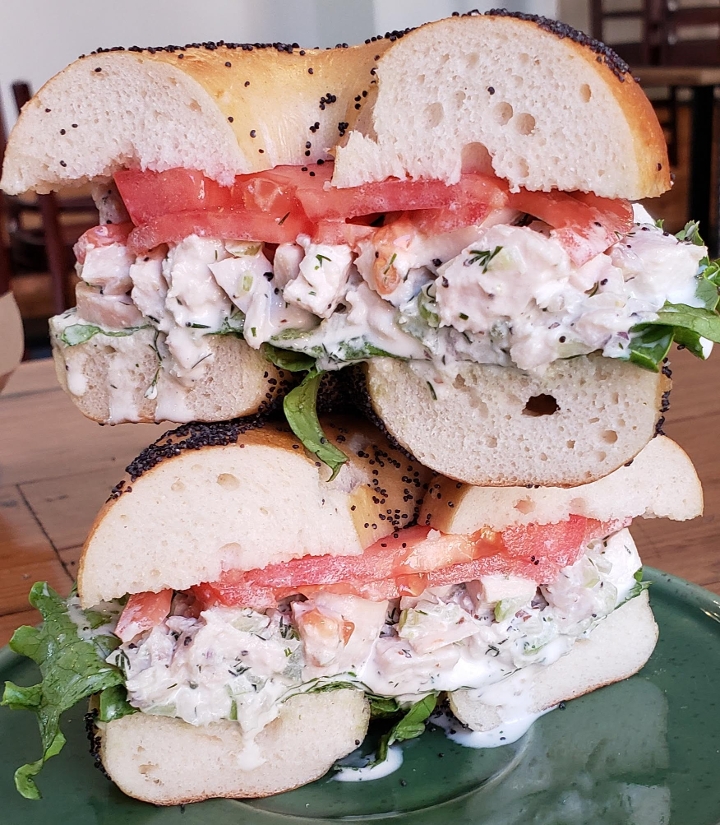 Order Chicken Salad Sand food online from The Bagel Place store, Philadelphia on bringmethat.com