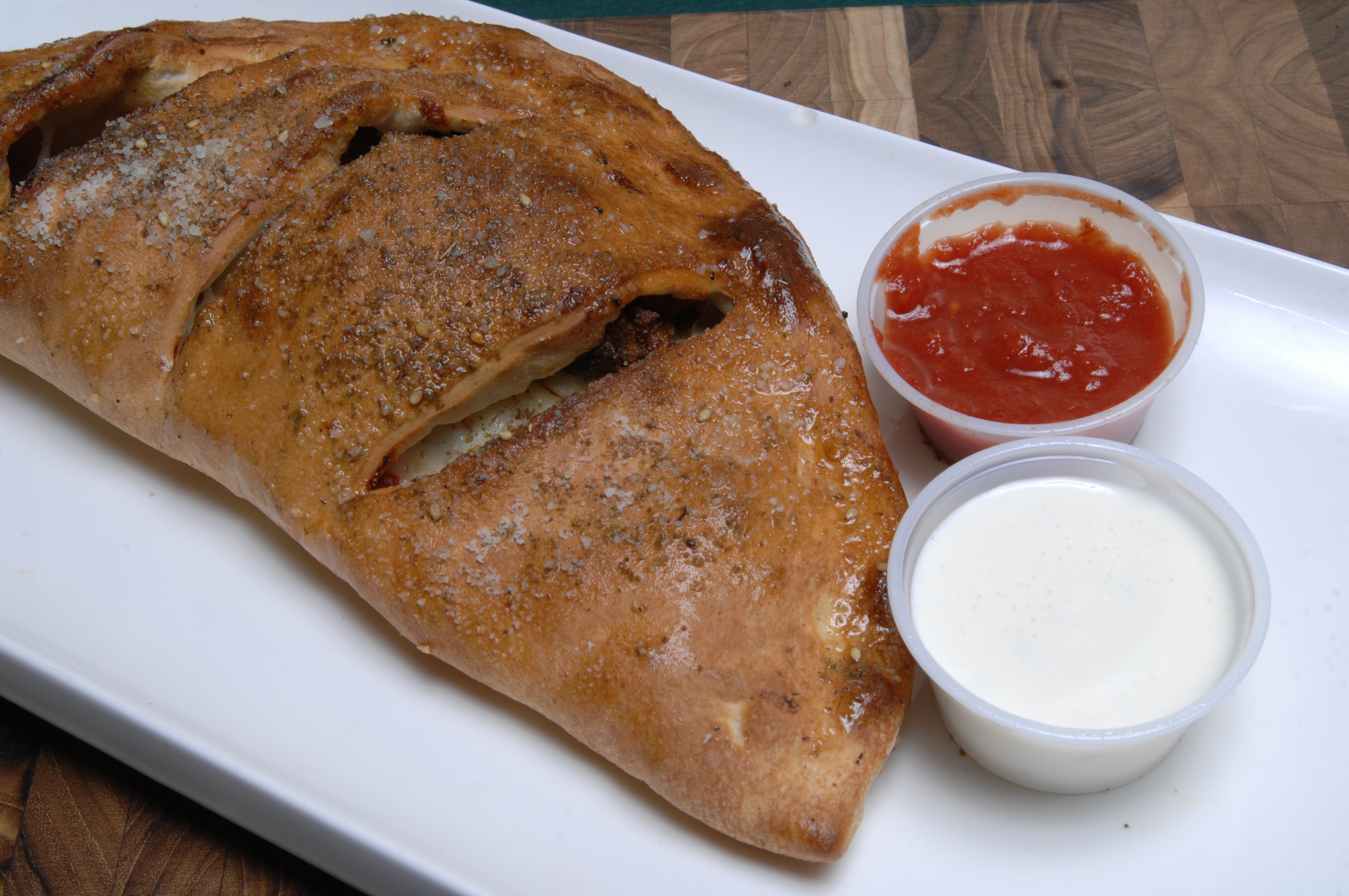 Order Make Your Own Calzone - Small food online from La Gourmet Pizza store, Dallas on bringmethat.com