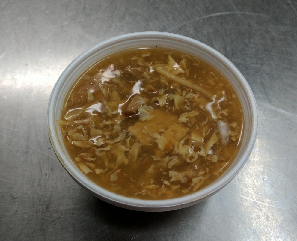 Order 16. Hot and Sour Soup (8oz) food online from Golden Pearl store, Salt Lake City on bringmethat.com