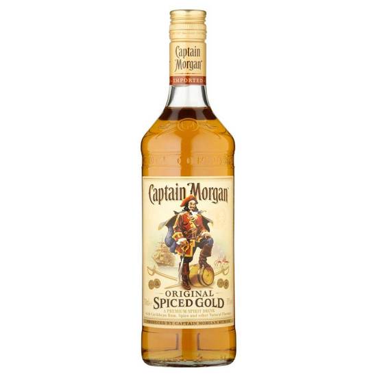 Order Captain Morgan Spiced, 1.75L rum (35.0% ABV) food online from Pit Stop Liquor Mart store, El Monte on bringmethat.com