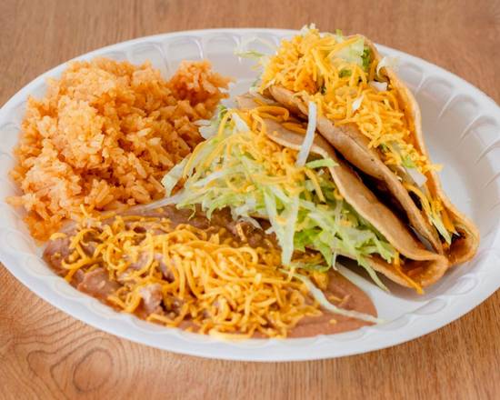 Order 2 Beef Tacos food online from Polibertos Taco Shop store, Glendale on bringmethat.com