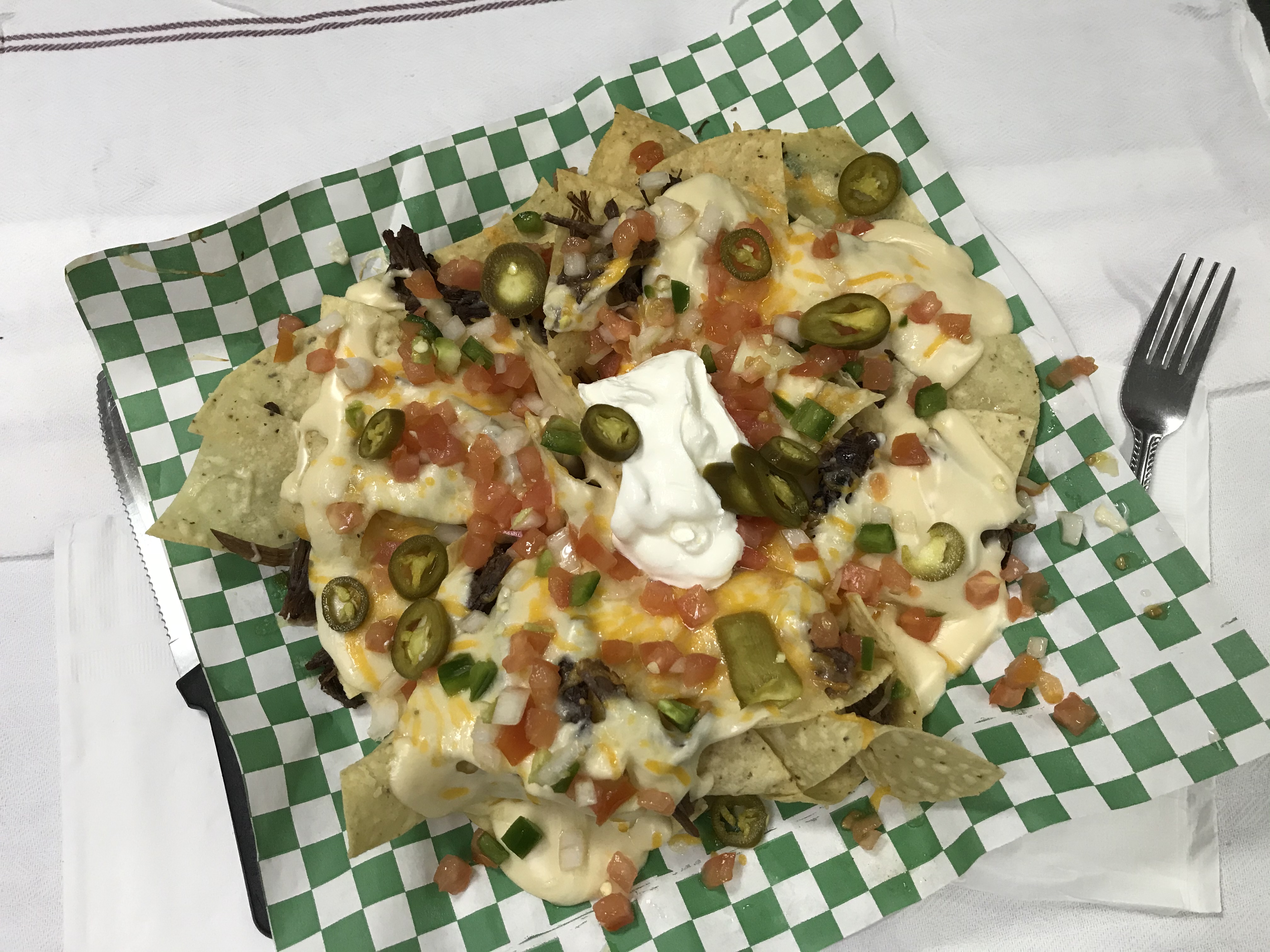 Order Black Angus Beef Nachos food online from On The Patio store, Azle on bringmethat.com