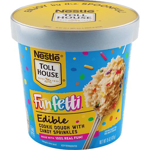 Order Nestle Toll House Edible Cookie Dough Funfetti  (15 OZ) 134323 food online from Bevmo! store, Pasadena on bringmethat.com