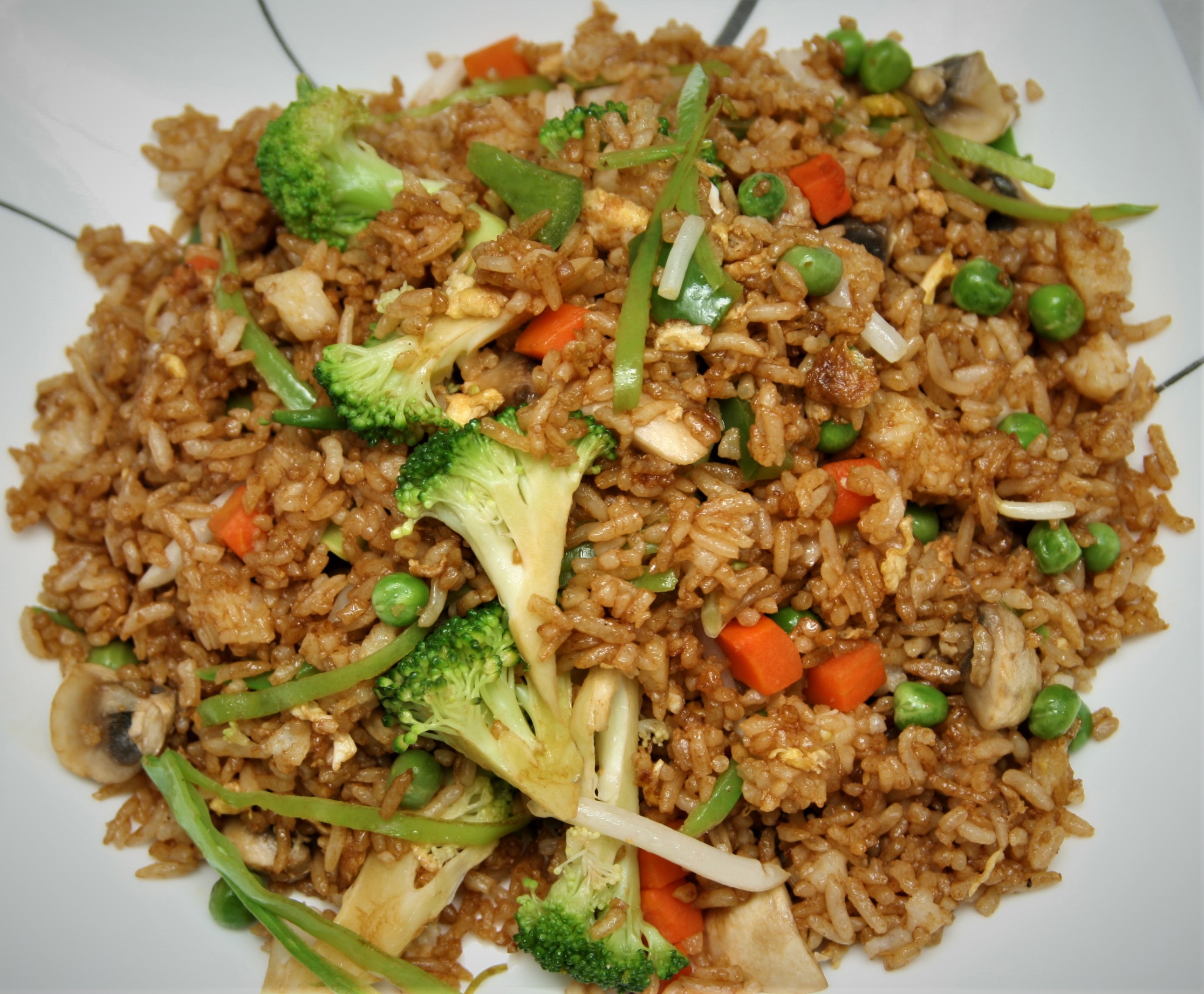 Order Vegetable Fried Rice food online from Hong KONG Express store, Chicago on bringmethat.com