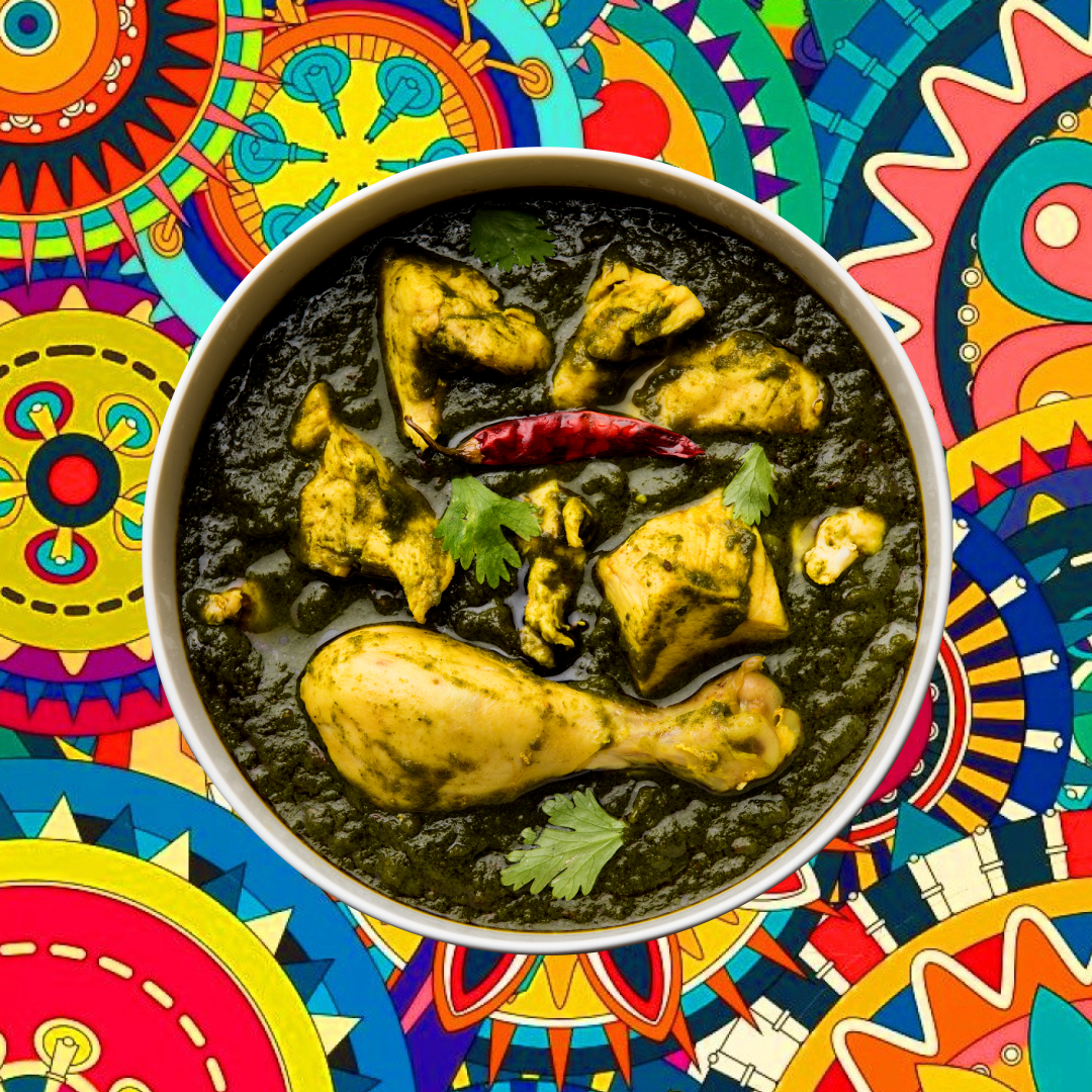 Order Chicken & Spinach Green Curry  food online from Tick-Tock Tikka House store, Houston on bringmethat.com