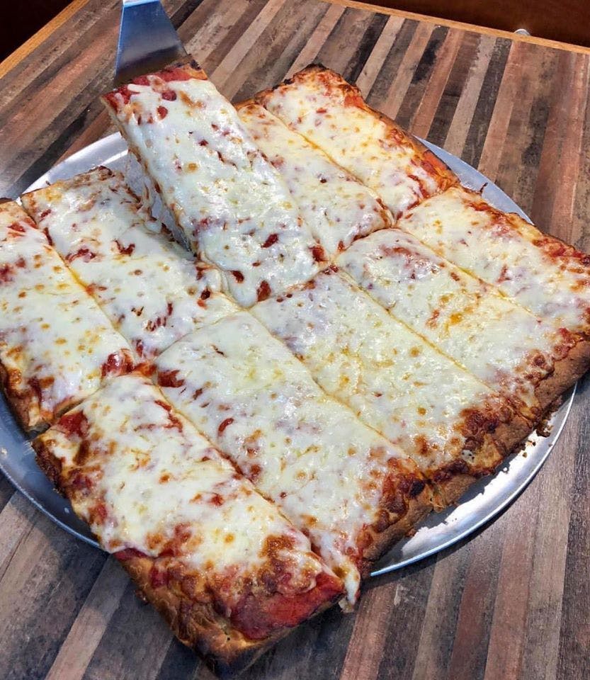 Order Sicilian Cheese Pizza - 12 Slices food online from Whitepoint Pizza Restaurant store, College Point on bringmethat.com