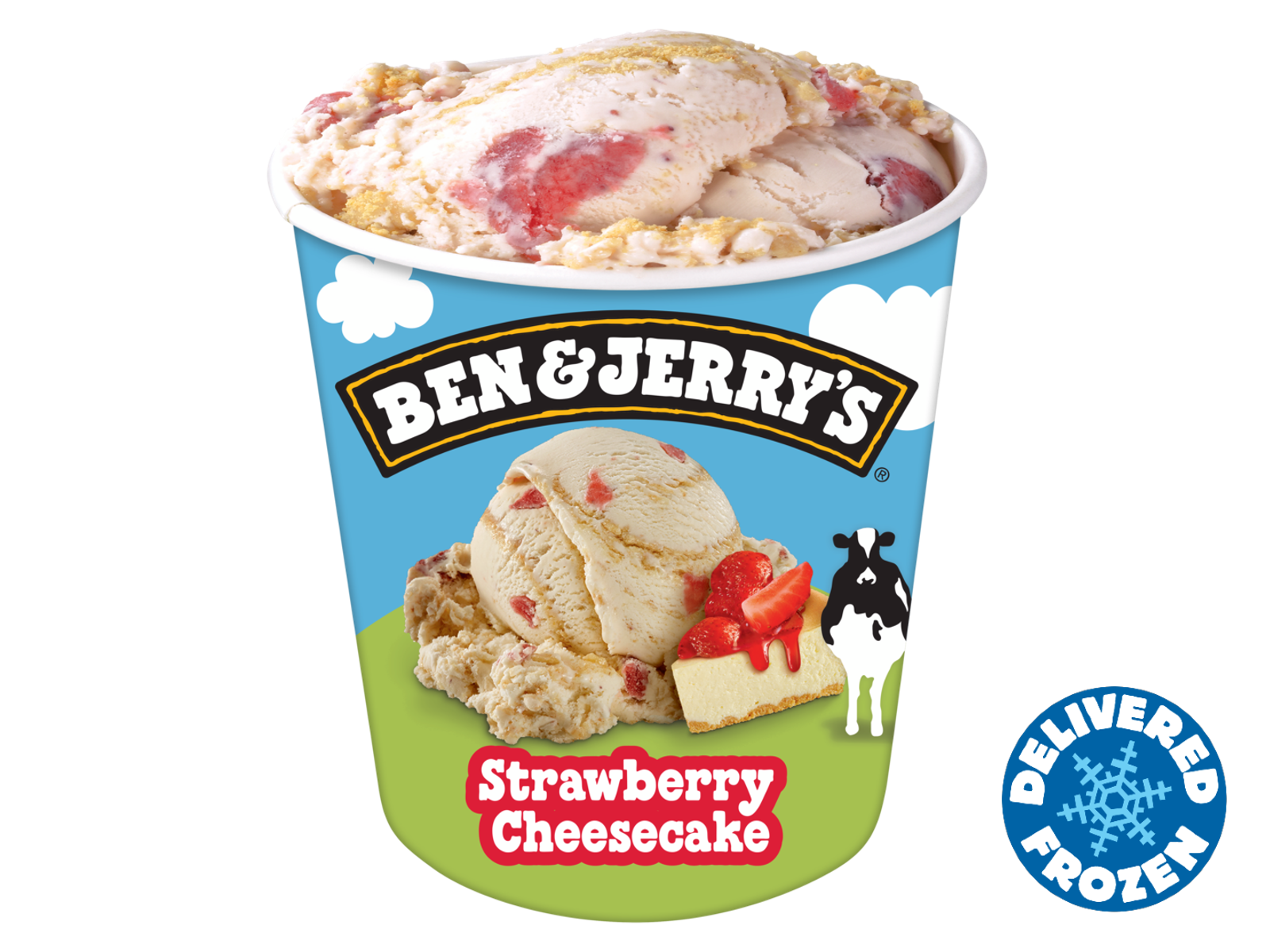 Order Ben & Jerry's Strawberry Cheesecake Pint food online from Quiznos - Legacy Pkwy store, Plano on bringmethat.com