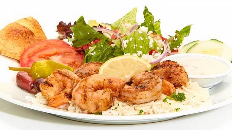 Order Grilled Shrimp Feast food online from Taziki Mediterranean Café store, Northglenn on bringmethat.com