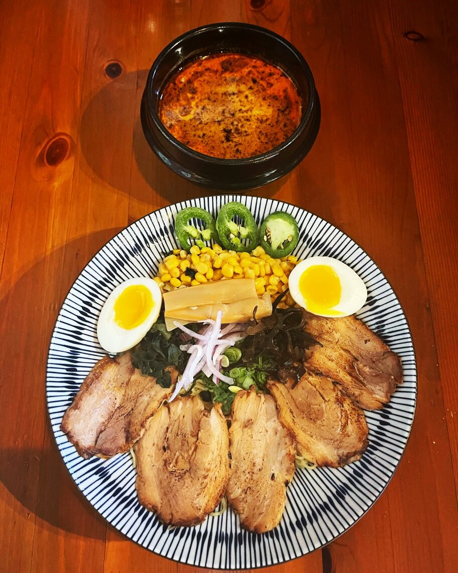 Order Spicy Tokyo Style Tsukemen food online from Fukusuke Japanese Ramen Dining store, Fountain Valley on bringmethat.com