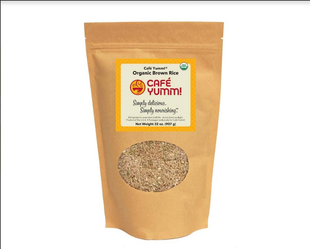 Order Cafe Yumm!® Organic Brown Rice - 32 oz Bag food online from Cafe Yumm! store, Portland on bringmethat.com