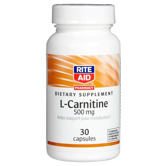 Order Rite Aid L Carnitine 500mg (30 ct) food online from Rite Aid store, Palm Desert on bringmethat.com