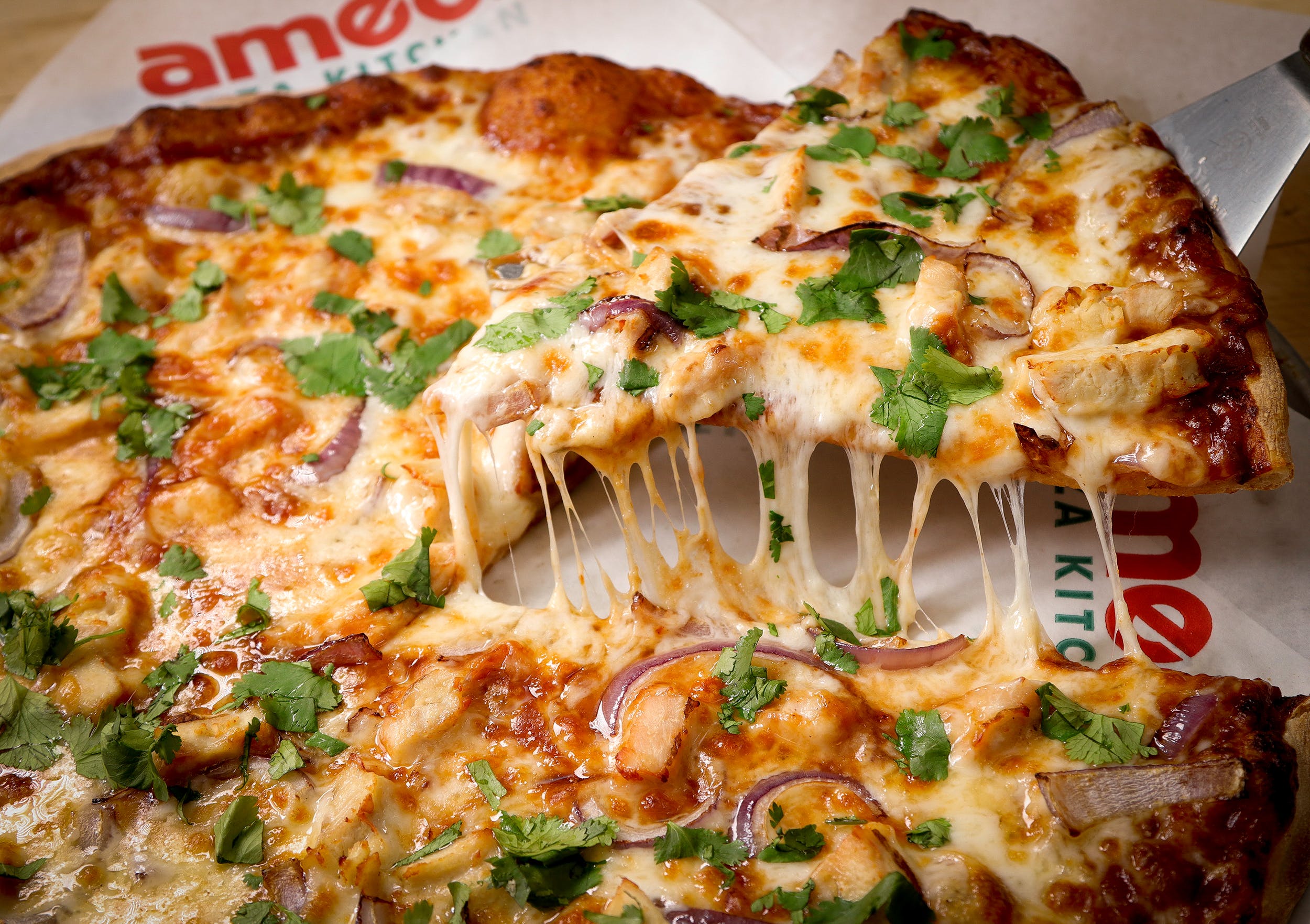 Order BBQ Chicken Pizza - Small 10'' (6 Slices) food online from Ameci Pizza store, Camarillo on bringmethat.com