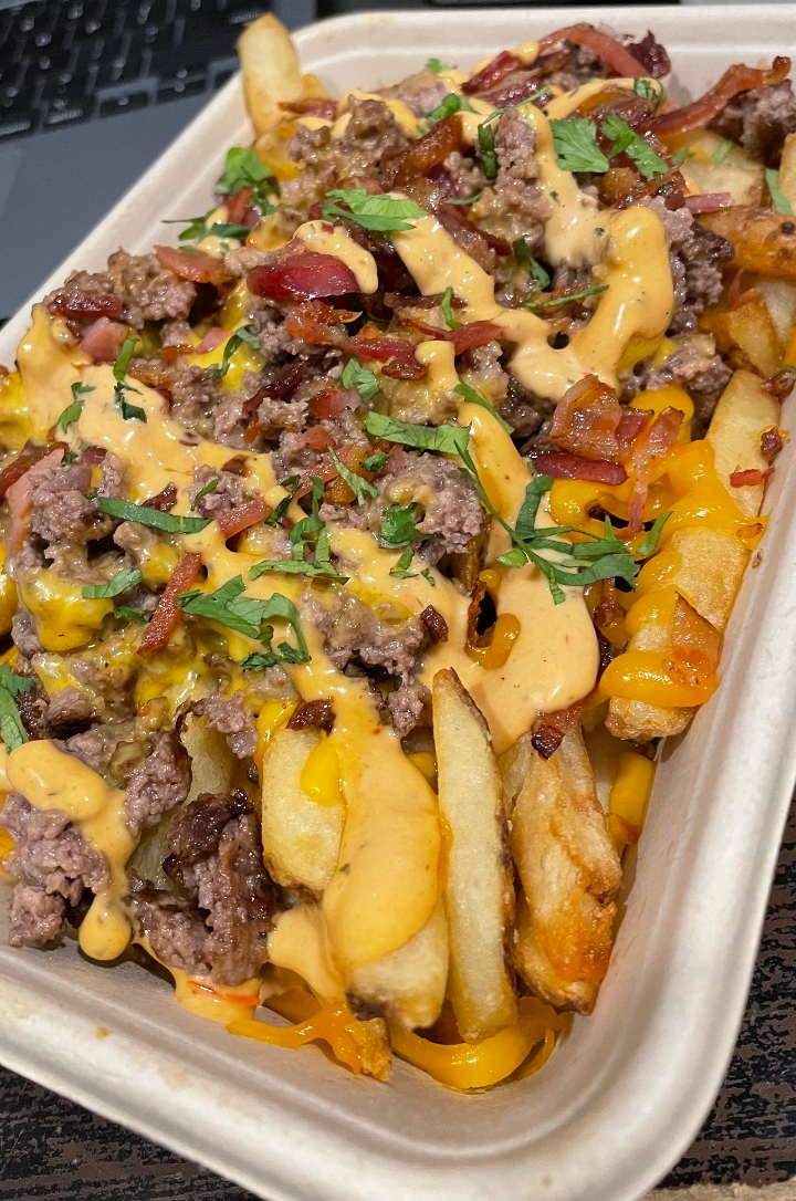 Order Chopped Cheese Fries food online from New york burger co. store, New York on bringmethat.com