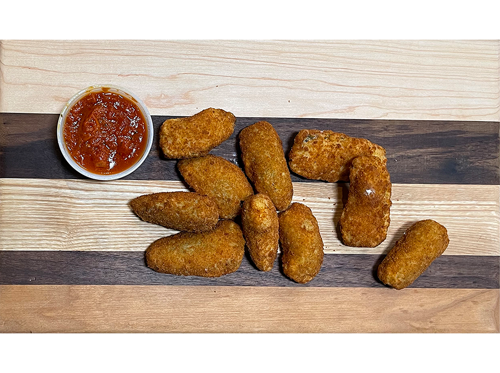 Order Jalapeno Poppers food online from Land of Pizza Inc store, South Boston on bringmethat.com