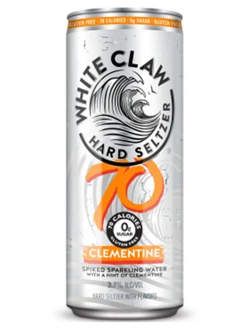 Order White Claw 70 cal Clementine 6 Pack food online from Flask Fine Wine & Whisky store, Studio City on bringmethat.com
