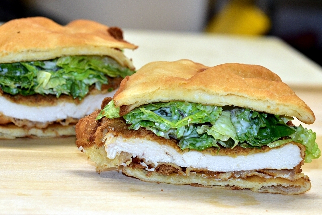 Order NAAN CAESAR SANDWICH food online from Twisted Burger store, Grayslake on bringmethat.com