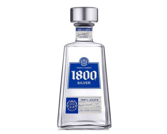 Order 1800 Silver Tequila, 750ml food online from Babaro Liquor Store store, Peabody on bringmethat.com