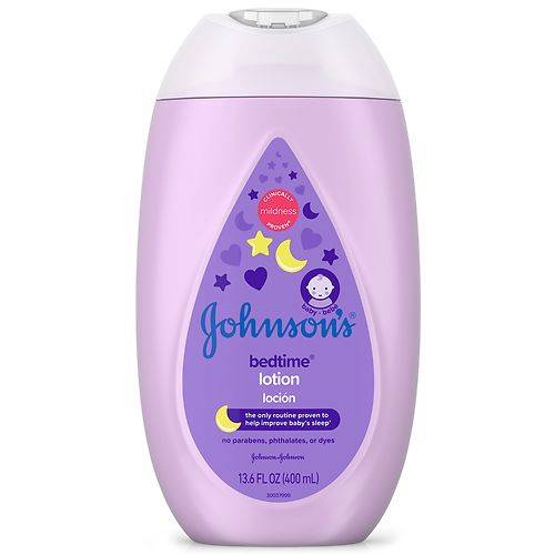 Order Johnson's Baby Bedtime Baby Lotion With NaturalCalm Essences - 13.6 fl oz food online from Walgreens store, Atlanta on bringmethat.com