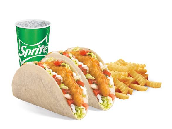 Order 2 Beer Battered Fish Tacos Meal food online from Del Taco store, Temecula on bringmethat.com